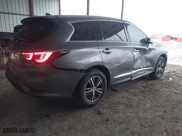 2018 Infiniti QX60 with VIN 5N1DL0MM5JC514959, listed as a IAAI auction lot 41291095 with 79,810 mi miles. Bid and sale history available at carsss.com. Image 4.