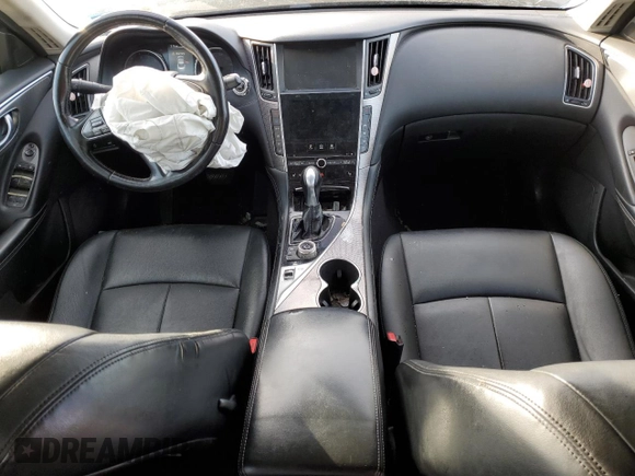 2014 Infiniti Q50 Premium with VIN JN1BV7ARXEM688219, listed as a Copart auction lot 41666885 with 143,813 mi miles and Salvage Title. Bid and sale history available at DreamBid. Image 8.
