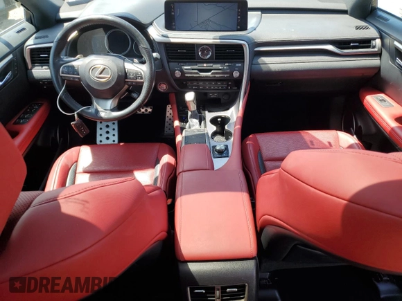 2020 Lexus RX 350 F Sport Performance with VIN 2T2YZMDA5LC257258, listed as a Copart auction lot 56735485 with 76,576 mi miles and Salvage title. Bid and sale history available at DreamBid. Image 8.