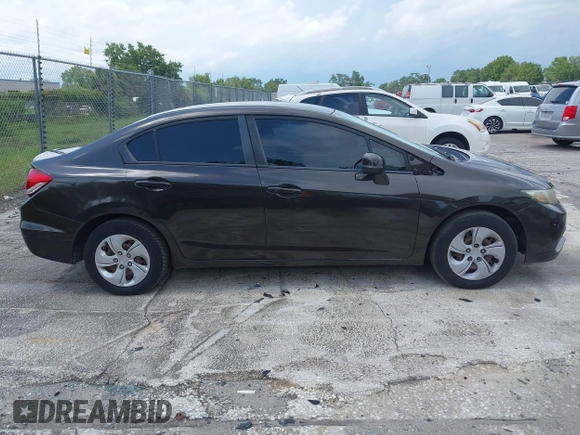 2013 Honda Civic LX with VIN 2HGFB2F54DH511717, listed as a IAAI auction lot 42395720 with 112,971 mi miles and . Bid and sale history available at DreamBid. Image 13.
