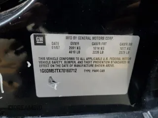 2007 Cadillac CTS with VIN 1G6DM57TX70160712, listed as a Copart auction lot 82413504 with 169,127 mi miles and Salvage Title. Bid and sale history available at carsss.com. Image 14.