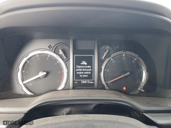 2022 Toyota 4Runner TRD Off Road with VIN JTEPU5JR1N6016088, listed as a Copart auction lot 44816615 with 56,815 mi miles and Salvage Title. Bid and sale history available at carsss.com. Image 9.