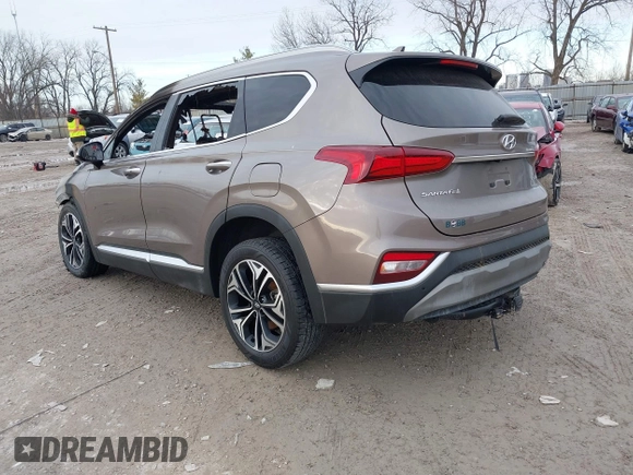 2019 Hyundai Santa Fe Ultimate with VIN 5NMS5CAA6KH035552, listed as a IAAI auction lot 41540230 with Not Provided miles and . Bid and sale history available at DreamBid. Image 3.