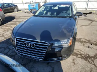 2012 Audi A8 with VIN WAURVAFD8CN004536, listed as a Copart auction lot 45173125 with 143,000 mi miles and Salvage title. Bid and sale history available at DreamBid. Image 5.