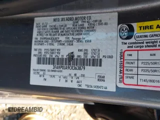 2012 Ford Fusion SEL with VIN 3FAHP0JA9CR363879, listed as a IAAI auction lot 42666264 with 201,958 mi miles and . Bid and sale history available at DreamBid. Image 9.