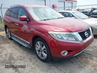 2013 Nissan Pathfinder SL z VIN 5N1AR2MNXDC659618, wystawiony jako IAAI lot #42318100 z przebiegiem 165 668 mil mil oraz . Historia ofert i sprzedaży dostępna na DreamBid. Obrazek 1.
