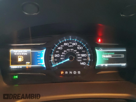 2018 Ford Flex Limited with VIN 2FMGK5D87JBA02653, listed as a Copart auction lot 83594974 with 106,694 mi miles and Salvage Title. Bid and sale history available at carsss.com. Image 9.
