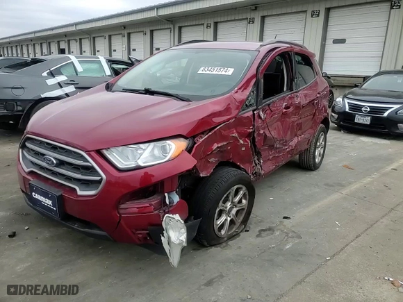 2018 Ford EcoSport SE with VIN MAJ6P1ULXJC170405, listed as a Copart auction lot 85675484 with 59,234 mi miles and Non Repairable. Bid and sale history available at carsss.com. Image 12.
