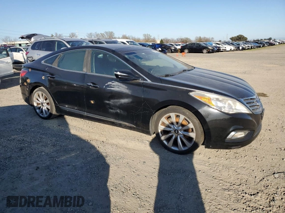 2012 Hyundai Azera with VIN KMHFH4JG3CA189808, listed as a Copart auction lot 47324765 with 104,518 mi miles and Clean Title. Bid and sale history available at DreamBid. Image 4.