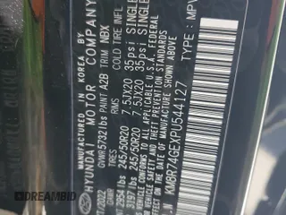 2023 Hyundai Palisade Calligraphy z VIN KM8R74GEXPU544127, wystawiony jako Copart lot #55292225 z przebiegiem 45 833 mil mil oraz Szkoda całkowita • Salvage title. Historia ofert i sprzedaży dostępna na DreamBid. Obrazek 14.