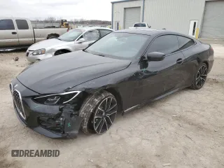 2021 BMW 4 Series 430i xDrive with VIN WBA73AP0XMCG34566, listed as a Copart auction lot 44012405 with 22,541 mi miles and Salvage Title. Bid and sale history available at carsss.com. Image 1.