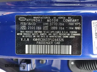 2023 Hyundai Venue Limited with VIN KMHRC8A33PU244326, listed as a Copart auction lot 55687515 with 9,973 mi miles and Salvage title. Bid and sale history available at DreamBid. Image 13.