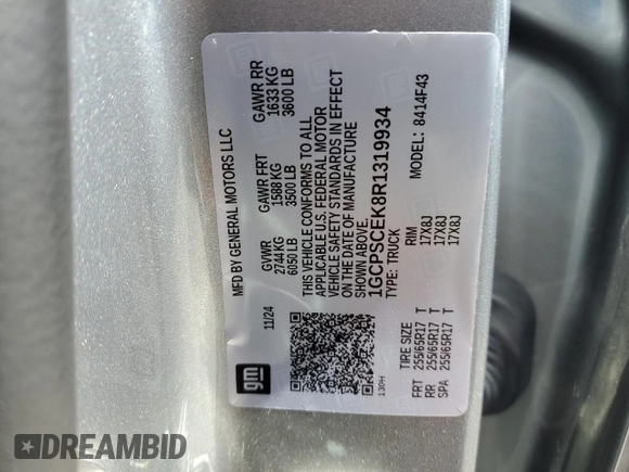 2024 Chevrolet Colorado 2WD LT z VIN 1GCPSCEK8R1319934, wystawiony jako Copart lot #51168815 z przebiegiem 2 196 mil mil oraz Szkoda całkowita • Salvage title. Historia ofert i sprzedaży dostępna na DreamBid. Obrazek 12.