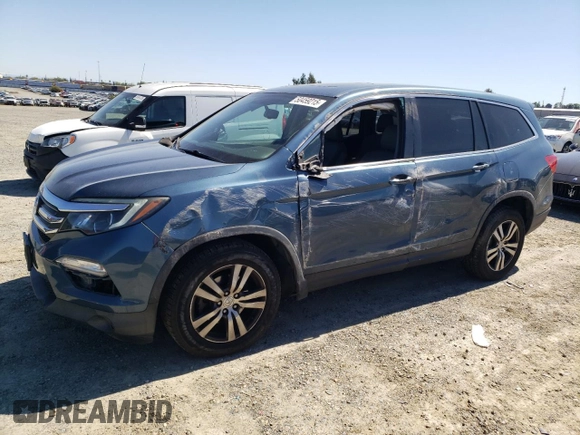2016 Honda Pilot EX-L with VIN 5FNYF6H50GB008938, listed as a Copart auction lot 50459215 with 102,743 mi miles and Salvage Title. Bid and sale history available at DreamBid. Image 1.