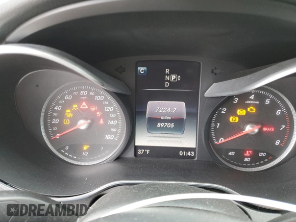 2015 Mercedes-Benz C-Class C 300 Luxury with VIN 55SWF4KB0FU005240, listed as a Copart auction lot 48410415 with 89,705 mi miles and Salvage Title. Bid and sale history available at carsss.com. Image 9.