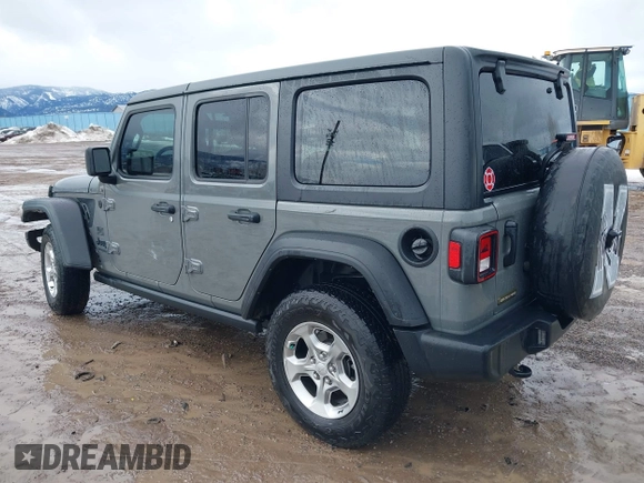 2021 Jeep Wrangler Unlimited Willys with VIN 1C4HJXDN6MW664417, listed as a IAAI auction lot 41598605 with 37,963 mi miles and . Bid and sale history available at DreamBid. Image 3.