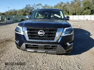 2021 Nissan Armada Platinum with VIN JN8AY2CC6M9145404, listed as a Copart auction lot 81495114 with 48,084 mi miles and Salvage Title. Bid and sale history available at carsss.com. Image 12.