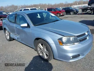 2013 Dodge Avenger SXT with VIN 1C3CDZCB5DN544333, listed as a IAAI auction lot 41655816 with 95,894 mi miles and . Bid and sale history available at carsss.com. Image 1.