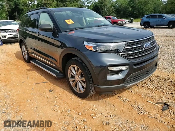 2022 Ford Explorer XLT with VIN 1FMSK8DH4NGB27006, listed as a Copart auction lot 58075055 with 109,500 mi miles and Salvage title. Bid and sale history available at DreamBid. Image 14.
