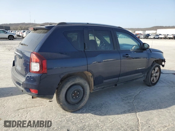 2017 Jeep Compass Sport with VIN 1C4NJCBA1HD147698, listed as a Copart auction lot 49246975 with 121,833 mi miles and Clean Title. Bid and sale history available at carsss.com. Image 3.