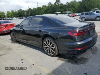 2023 Audi A8 with VIN WAULDAF85PN005368, listed as a Copart auction lot 59032024 with 3,634 mi miles and Clean Title. Bid and sale history available at carsss.com. Image 2.