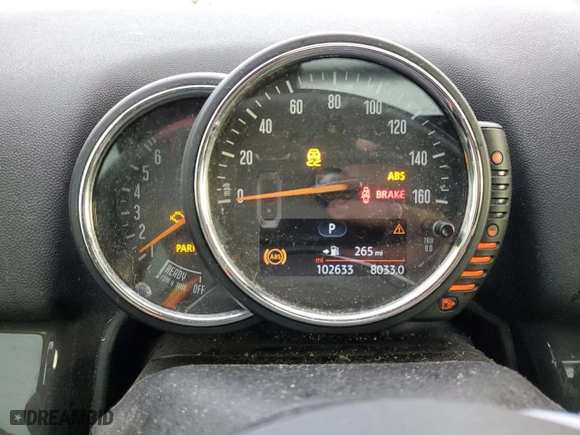 2017 MINI Countryman Cooper with VIN WMZYS7C38H3E06844, listed as a Copart auction lot 46887525 with 102,633 mi miles and Salvage Title. Bid and sale history available at carsss.com. Image 9.