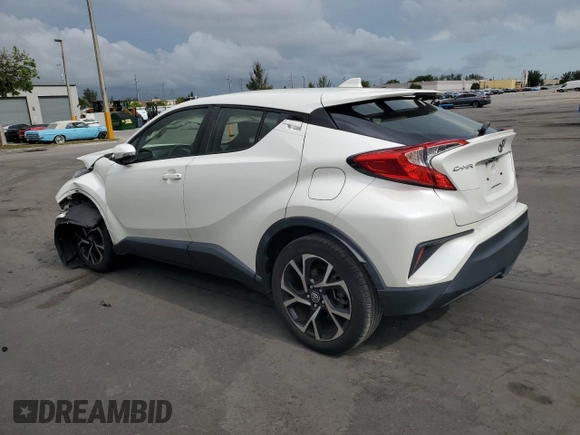 2019 Toyota C-HR XLE with VIN JTNKHMBX5K1014388, listed as a Copart auction lot 55607315 with 80,738 mi miles and Non Repairable. Bid and sale history available at DreamBid. Image 2.