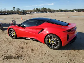 2024 Lotus Emira First Edition z VIN SCCLEKAX7RHB12137, wystawiony jako Copart lot #41454275 z przebiegiem Nie podano mil oraz Nie do naprawy. Historia ofert i sprzedaży dostępna na DreamBid. Obrazek 2.