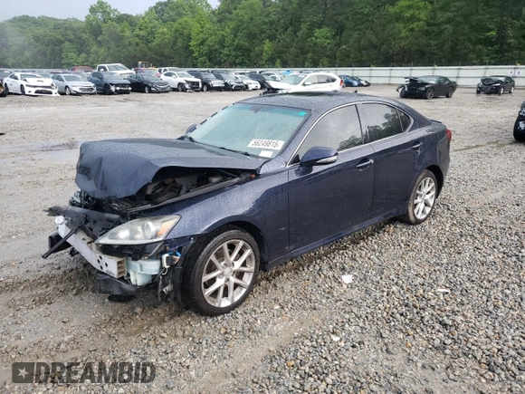 2012 Lexus IS 250 with VIN JTHCF5C26C2035865, listed as a Copart auction lot 56249815 with 120,558 mi miles and Salvage title. Bid and sale history available at DreamBid. Image 1.