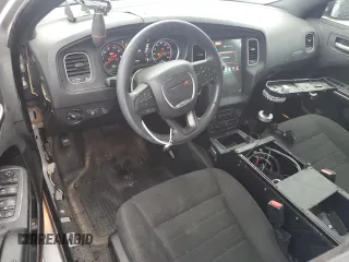 2019 Dodge Charger Police with VIN 2C3CDXATXKH627424, listed as a Copart auction lot 61445815 with 122,296 mi miles and Salvage title. Bid and sale history available at DreamBid. Image 8.