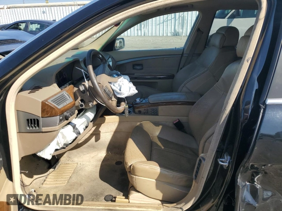 2003 BMW 7 Series 745Li with VIN WBAGN63413DR12213, listed as a Copart auction lot 72643284 with 186,506 mi miles and Salvage Title. Bid and sale history available at carsss.com. Image 7.