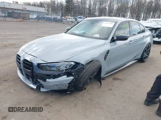 2024 BMW M3 Competition xDrive with VIN WBS43AY00RFS56564, listed as a IAAI auction lot 41222485 with 7,477 mi miles and . Bid and sale history available at DreamBid. Image 17.