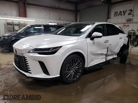 2023 Lexus RX with VIN 2T2BBMCA7PC019896, listed as a Copart auction lot 46833364 with 10,280 mi miles. Bid and sale history available at carsss.com. Image 1.