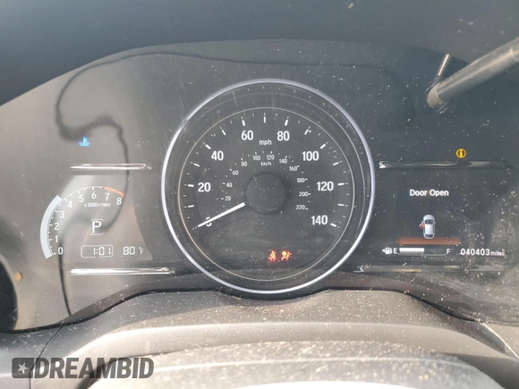 2022 Honda HR-V EX with VIN 3CZRU6H51NM734658, listed as a Copart auction lot 41384715 with 40,403 mi miles and Salvage Title. Bid and sale history available at carsss.com. Image 9.