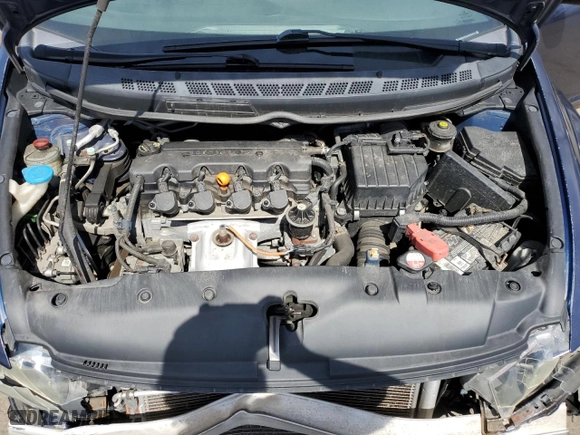 2010 Honda Civic Sdn DX-VP with VIN 2HGFA1F34AH535491, listed as a Copart auction lot 52815665 with 81,339 mi miles and Salvage Title. Bid and sale history available at carsss.com. Image 12.