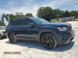 2022 Volkswagen Atlas SE with VIN 1V2WP2CAXNC508048, listed as a Copart auction lot 63107444 with 23,844 mi miles and Salvage title. Bid and sale history available at DreamBid. Image 4.