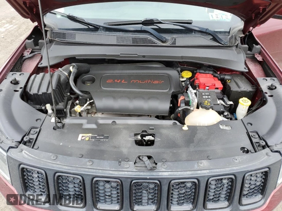 2021 Jeep Compass Latitude with VIN 3C4NJDBB8MT547390, listed as a Copart auction lot 50495215 with 103,874 mi miles and Salvage title. Bid and sale history available at DreamBid. Image 12.