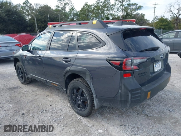 2025 Subaru Outback Wilderness with VIN 4S4BTGUD8S3179942, listed as a IAAI auction lot 41411332 with 2,308 mi miles. Bid and sale history available at carsss.com. Image 3.