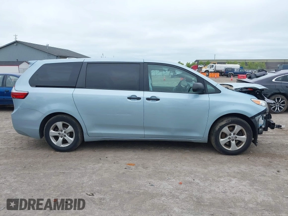 2016 Toyota Sienna L with VIN 5TDZK3DC5GS710011, listed as a IAAI auction lot 42358731 with 119,104 mi miles and . Bid and sale history available at DreamBid. Image 14.