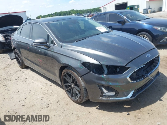 2019 Ford Fusion Titanium with VIN 3FA6P0D9XKR152617, listed as a IAAI auction lot 42209470 with 135,956 mi miles and . Bid and sale history available at DreamBid. Image 1.