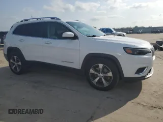 2019 Jeep Cherokee Limited with VIN 1C4PJLDB3KD340005, listed as a Copart auction lot 54223125 with 75,898 mi miles and Clean title. Bid and sale history available at DreamBid. Image 4.