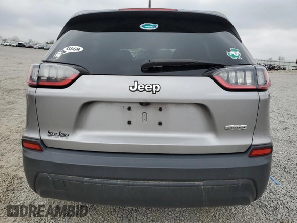 2019 Jeep Cherokee Latitude with VIN 1C4PJLCB4KD265025, listed as a Copart auction lot 52199655 with 36,294 mi miles and Salvage Title. Bid and sale history available at carsss.com. Image 6.