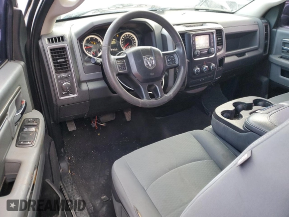 2018 Ram 1500 Express with VIN 3C6JR6AT4JG250464, listed as a Copart auction lot 81504004 with 44,810 mi miles and Salvage title. Bid and sale history available at DreamBid. Image 8.