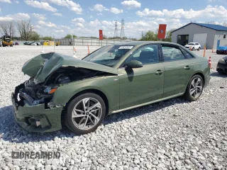 2025 Audi A4 S line Premium Plus with VIN WAUEAAF48SN000964, listed as a Copart auction lot 54632825 with 9,912 mi miles and Salvage Title. Bid and sale history available at DreamBid. Image 1.