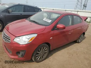 2018 Mitsubishi Mirage ES z VIN ML32F3FJ0JHF06722, wystawiony jako Copart lot #58586635 z przebiegiem Nie podano mil oraz Szkoda całkowita • Salvage title. Historia ofert i sprzedaży dostępna na DreamBid. Obrazek 1.