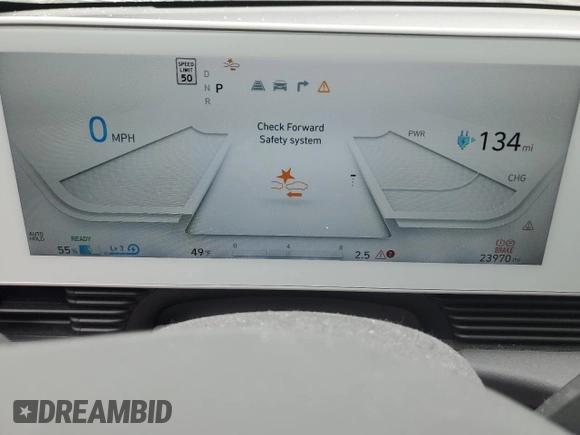 2022 Hyundai IONIQ 5 SEL with VIN KM8KNDAF2NU109205, listed as a Copart auction lot 48222195 with 23,970 mi miles and Salvage Title. Bid and sale history available at carsss.com. Image 9.