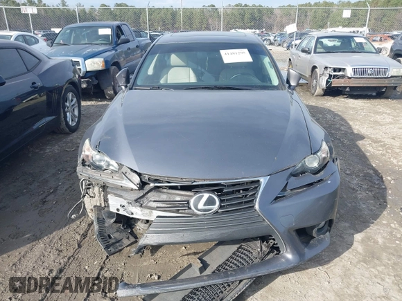 2014 Lexus IS 250 with VIN JTHBF1D29E5005375, listed as a IAAI auction lot 41481295 with 249,716 mi miles. Bid and sale history available at carsss.com. Image 12.