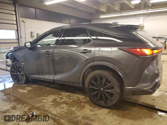 2024 Lexus RX 500h F Sport Performance z VIN 2T2BCMEA6RC012600, wystawiony jako Copart lot #88154515 z przebiegiem 1 907 mil mil oraz Szkoda całkowita • Salvage title. Historia ofert i sprzedaży dostępna na DreamBid. Obrazek 2.