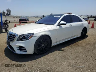 2020 Mercedes-Benz S-Class S 450 with VIN WDDUG6GB0LA502910, listed as a Copart auction lot 66908504 with 86,333 mi miles and Salvage Title. Bid and sale history available at carsss.com. Image 1.