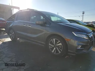 2020 Honda Odyssey Elite with VIN 5FNRL6H96LB059970, listed as a Copart auction lot 89288395 with 56,971 mi miles and Salvage Title. Bid and sale history available at DreamBid. Image 4.